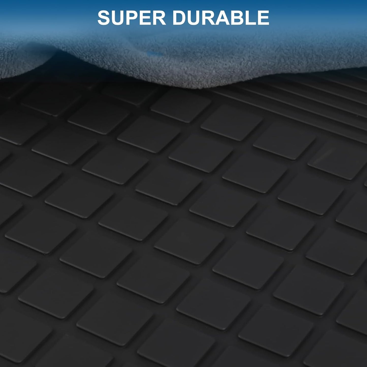 Car Floor Mat Rubber Custom Fit for Audi A3 / S3 2015-2020 / A3 Sportback E-TRON 2016-2019 / RS3 2017-2020 Full Black Auto Floor Liners All Weather Heavy Duty Odorless